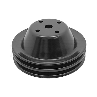 Chevrolet Big Block Car w/Short Pump, 2-Groove Black Water Pump Pulley