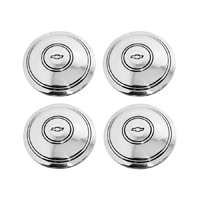 73-98 Chrome Rally Wheel Cap Set-Flat W/ Bowtie