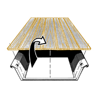 73-87 Short Stepside Bed Wood