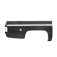 73-91 Half Skin Suburban Quarter Panel, LH, W/ Round Fuel Door