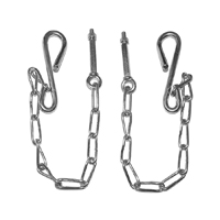 54-87 Stepside Tailgate Chains Cad Plated