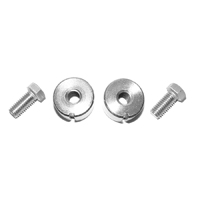 54-87 Stepside Cadium Plated Steel Tailgate Trunions, Pair