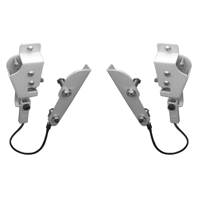 73-87 Stepside Hidden Tailgate Latch Kit Paintable Steel, Cadium Cables