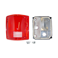 73-86 Fleetline LH Tail Light Assembly, Standard, Reproduction W/O Trim