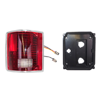 73-87 Deluxe Tail Light Lens, RH, Reproduction, w/ Trim