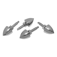 Chrome License Plate Bullet Bolts