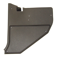 75-87 Black Kick Panel, W/ AC, W/O Air Vent Hole, LH