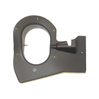 75-87 Black Kick Panel, W/ or W/O AC, W/ Air Vent Hole, RH