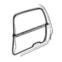 75-91 Tailgate Seal, Reproduction