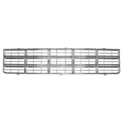 77-79 Chevrolet Chrome Grill without Emblem Provision, Replacement