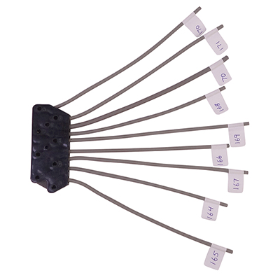 77-81 Power Window Switch Pigtail, 4 Button, 9 Terminal