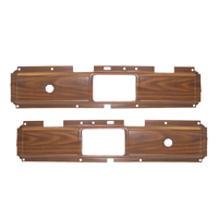 77-80 Walnut Door Panel Trim Inserts, Pair