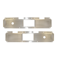 77-80 Truck Aluminum Door Panel Trim Inserts, W/ Manual Windows & Manual Locks