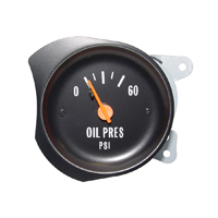 73-77 Oil Pressure Gauge, 0-60 PSI, Service Part Replacement