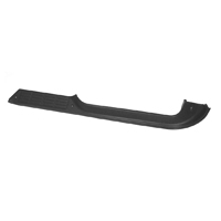 79-87 Truck Black Door Sill Plates, LH, Reproduction, Plastic
