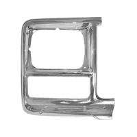 80 Chevrolet/GMC Chrome Rectangular Headlight Bezel, LH