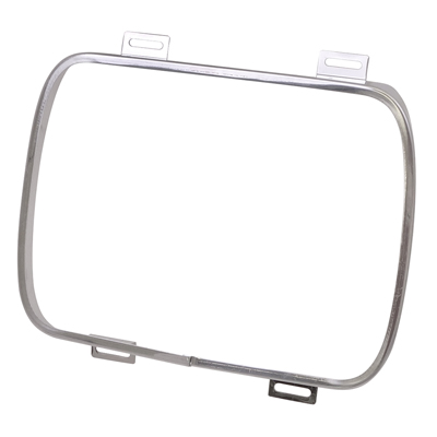 80-87 Rectangular Headlight Retaining Ring, Reproduction,  W/ SHL, LH or RH