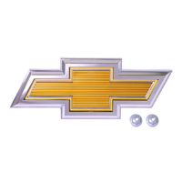 81-82 Chevrolet Grill Emblem Bow Tie Chrome/Yellow
