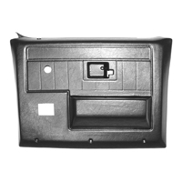 81-87 Rear Door Panels W/O Power Windows Or Power Door Locks , Black