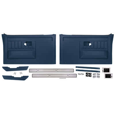81-87 Chevrolet/GMC Truck Deluxe Door Panel Kit, w/o Switches, Blue