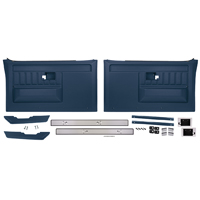 81-87 Chevrolet/GMC Truck Deluxe Door Panel Kit, w/o Switches, Blue