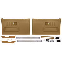 81-87 Chevrolet/GMC Truck Deluxe Door Panel Kit, w/o Switches, Saddle