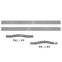 81-87 Brushed Aluminum Front Door Panel Trim Kit, Replacement