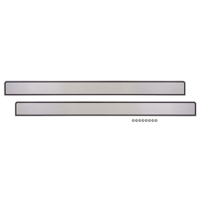 81-87 Truck Brushed Aluminum Door Panel Trim, w/o Pull Straps, LH or RH