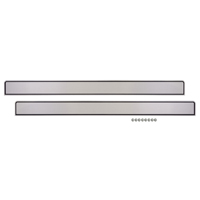81-87 Truck Brushed Aluminum Door Panel Trim, w/o Pull Straps, LH or RH