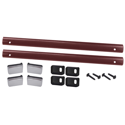81-87 Chevrolet/GMC Truck Door Pull Strap, Cover, Retainer Plate & Screw Kit, Burgandy, LH & RH