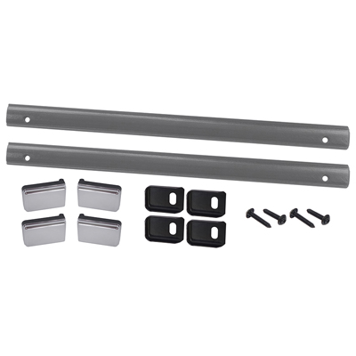 81-87 Chevrolet/GMC Truck Door Pull Strap, Cover, Retainer Plate & Screw Kit, Gray, LH & RH