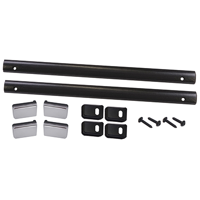 81-87 Chevrolet/GMC Truck Door Pull Strap, Cover, Retainer Plate & Screw Kit, Black LH & RH