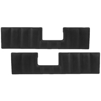 81-87 Chevrolet Truck Door Panel Inserts, Vinyl Black, Pair