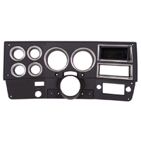 81-83 Dash Instrument Bezel, Black w/Chrome, W/O AC, Reproduction