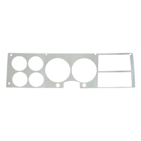 81-87 Chevrolet/GMC Truck Dash Instrument Bezel Insert, Aluminum Finish