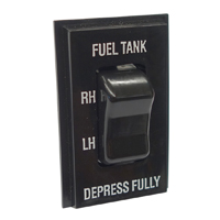 81-87 Auxiliary Fuel Tank Switch & Bezel w/ 