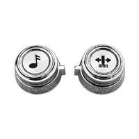 81-87 Chevrolet/GMC Truck Radio Knob & Flipper Set, 4 Pieces