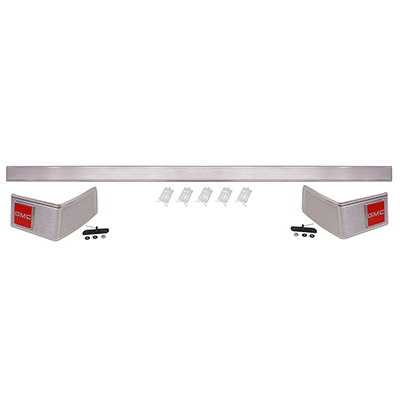 81-87 GMC Truck Rear Cab Molding Set, 3 Piece with GMC Emblems