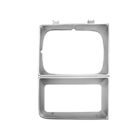 85-88 Chevrolet Silver Headlight Bezel, LH, w/ SHL, Reproduction