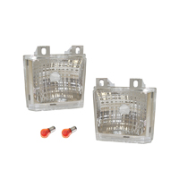 83-88 Custom Clear Park Light Lenses, W/ DHL, Pair.