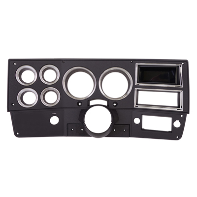 84-88 Dash Instrument Bezel, Black w/Chrome, without AC, Reproduction