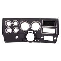 84-88 Dash Instrument Bezel, Black w/Chrome, without AC, Reproduction