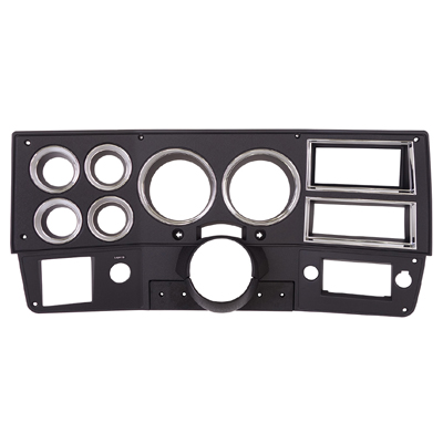 84-88 Dash Instrument Bezel, Black w/Chrome, W/ AC, Reproduction