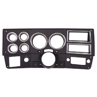 84-88 Dash Instrument Bezel, Black w/Chrome, W/ AC, Reproduction