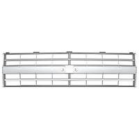 85-88 Chevrolet Replacement Grill, Silver, W/ DHL & Emblem & Trim Provisions
