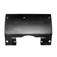 73-87 Lower Steering Column Cover, Black Metal