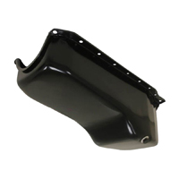 86-98 SB Black Steel Oil Pan, Repro