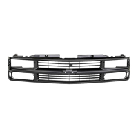 88-93 Chevrolet Truck Grill, Black, Composite or DHL
