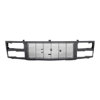 88-93 GMC Truck Grill, Black/Silver, DHL Or Composite
