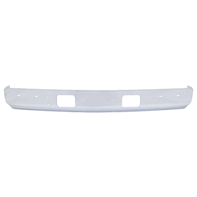 88-98 Chrome Front Bumper, W/ Impact Strip, Air Intake, Bumper Guard & License Plate Bracket Holes